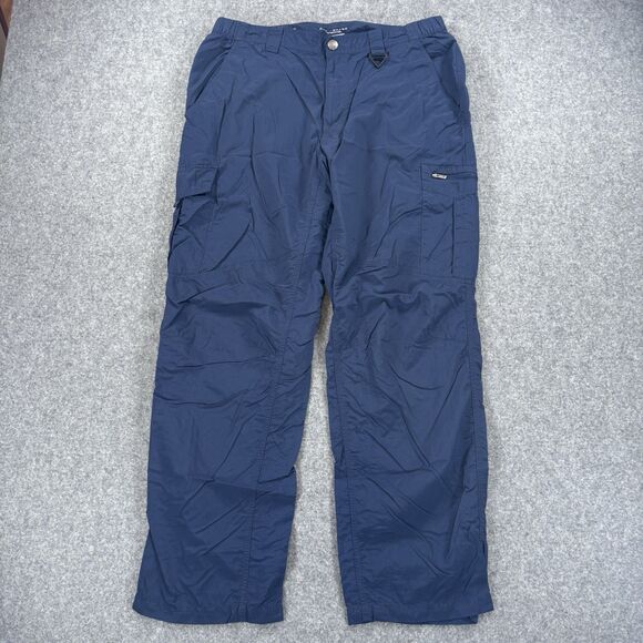 Columbia Omni-Shade Men's 36x32 Nylon Cargo Pants XM8002 Blue - Picture 1 of 13